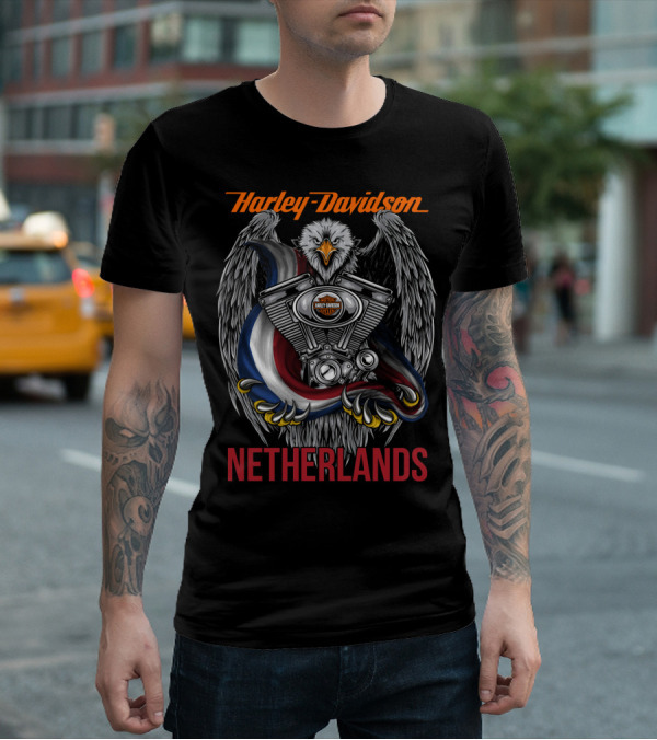 Harley Davidson Netherlands Eagle Engine T-Shirt