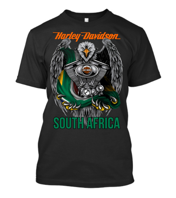 Harley Davidson Eagle V-Twin Engine South Africa T-Shirt