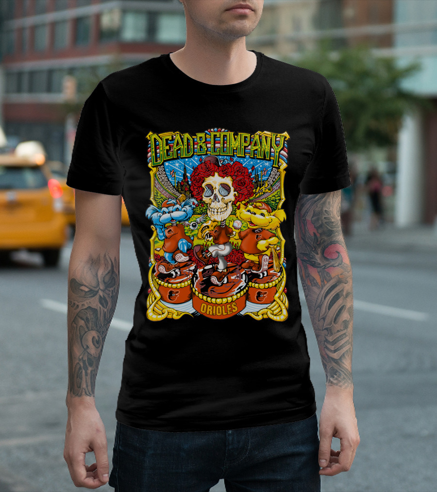 Dead & Company Orioles Mlb Collaboration T-Shirt