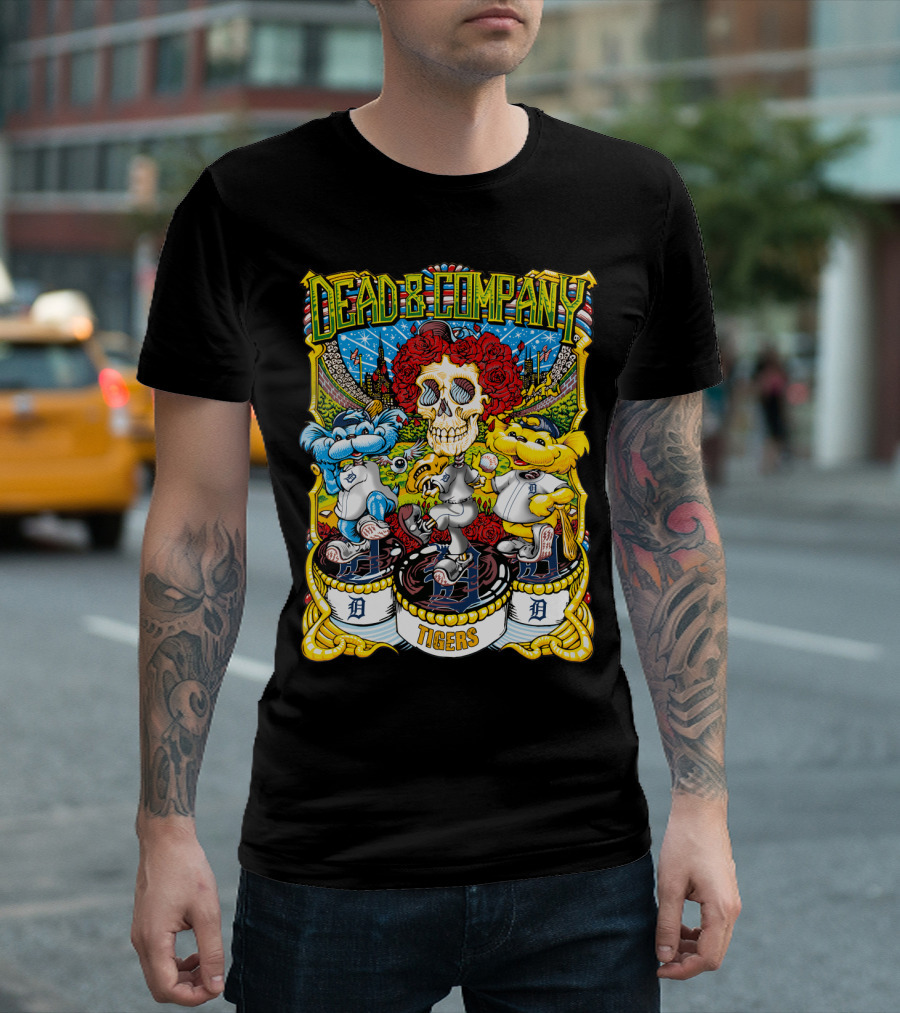 Dead & Company Detroit Tigers D Collaboration 61 Mlb T-Shirt