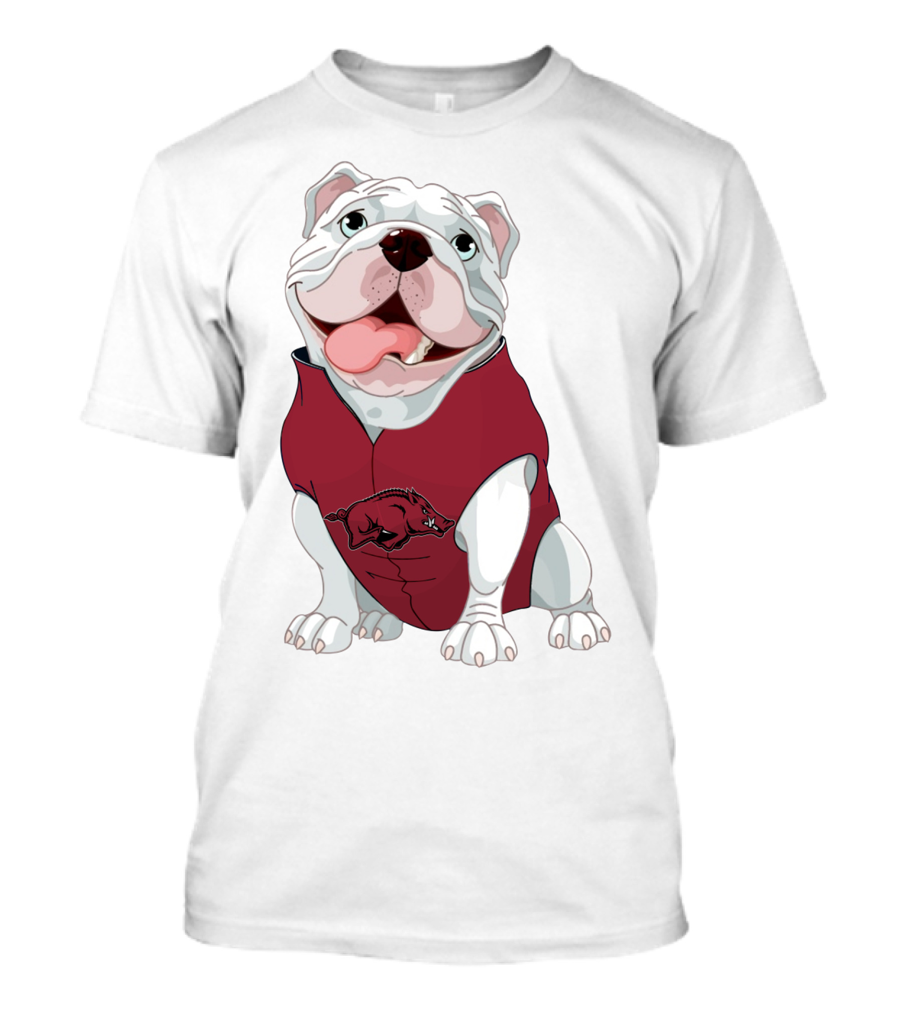 Arkansas Razorbacks Bulldog In Hog T-Shirt