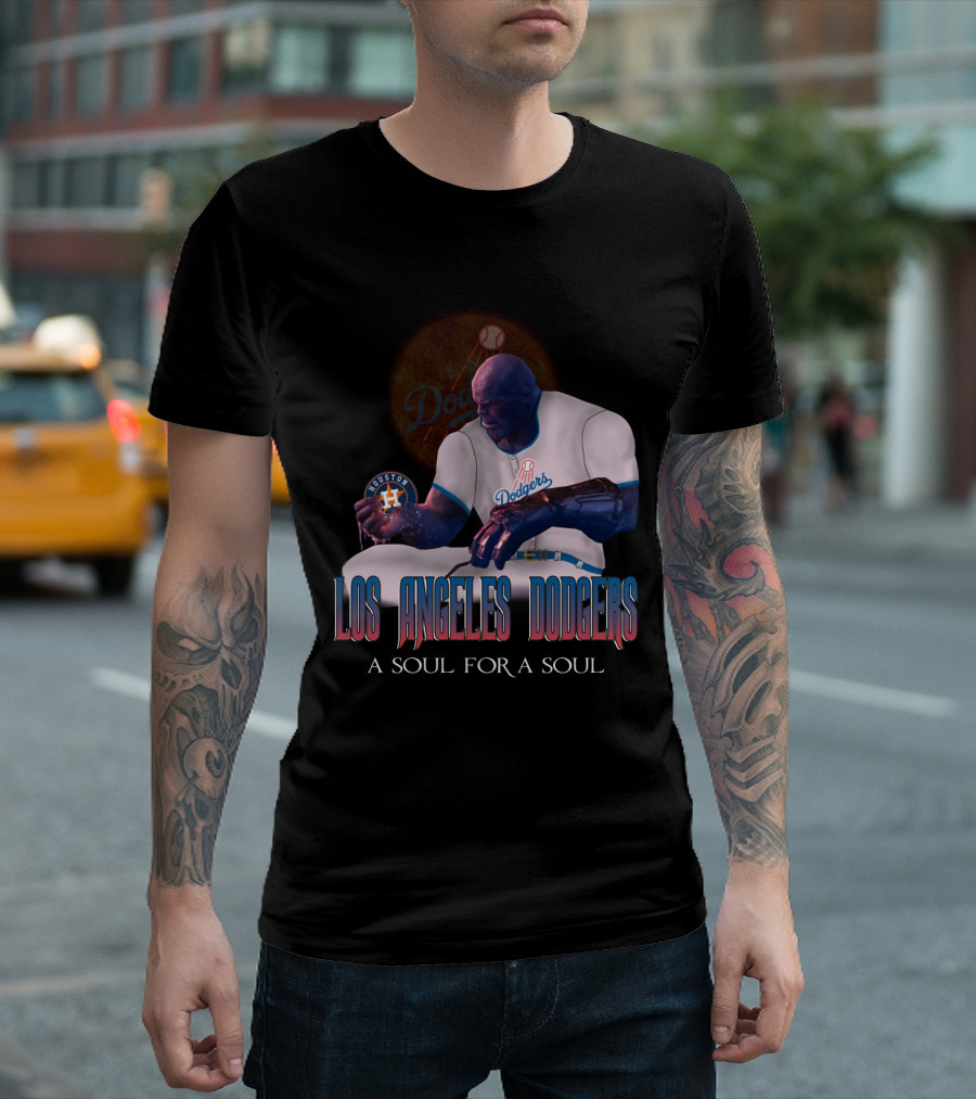 Los Angeles Dodgers A Soul For A Soul Dodgers Astros T-Shirt