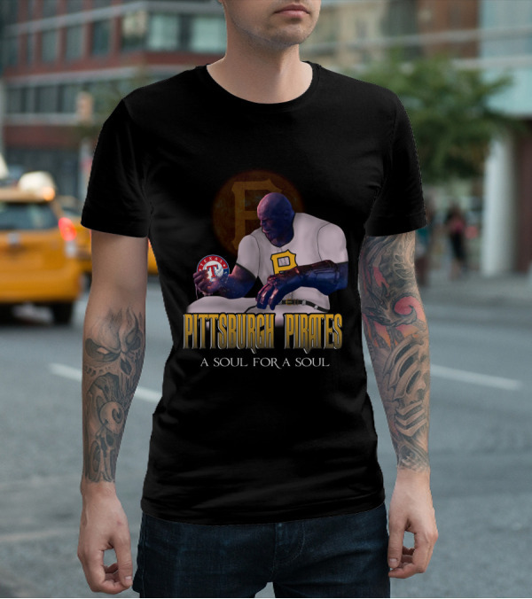 Pittsburgh Pirates A Soul For A Soul Thanos Texas Rangers Baseball Crossover T-Shirt