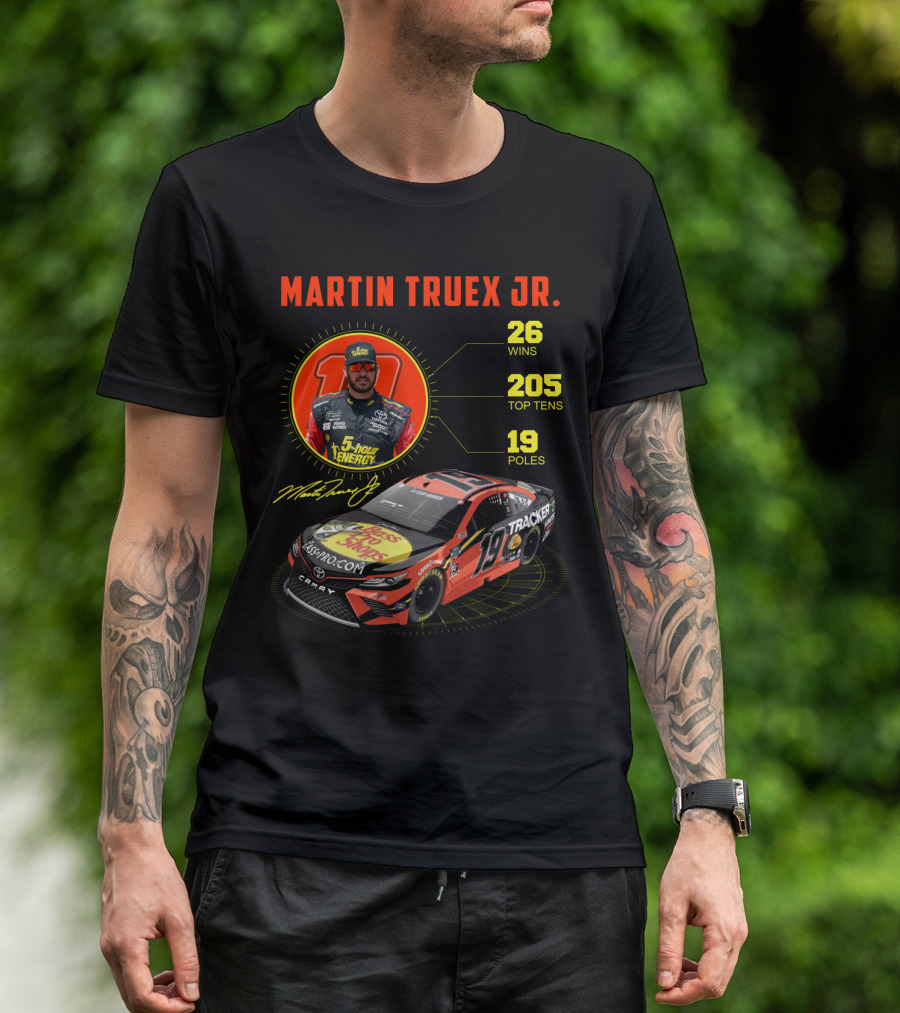 Martin Truex Jr. 26 Wins 205 Top Tens 19 Poles Nascar Racing T-Shirt