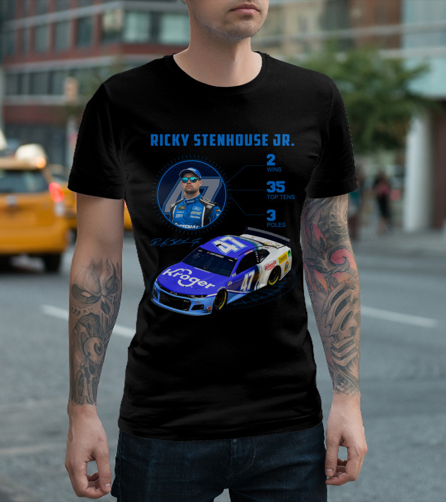 Ricky Stenhouse Jr. 47 Kroger 2 Wins 35 Top Tens 3 Poles Nascar T-Shirt