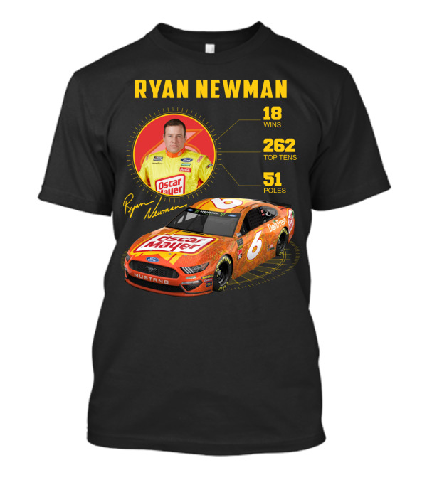 Ryan Newman Oscar Mayer Nascar 6 Wins 18 Top Tens 262 Poles T-Shirt