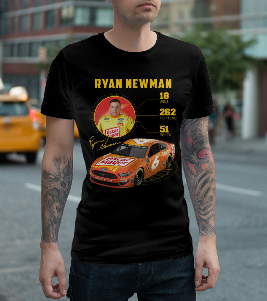 Ryan Newman Oscar Mayer Nascar 6 Wins 18 Top Tens 262 Poles T-Shirt