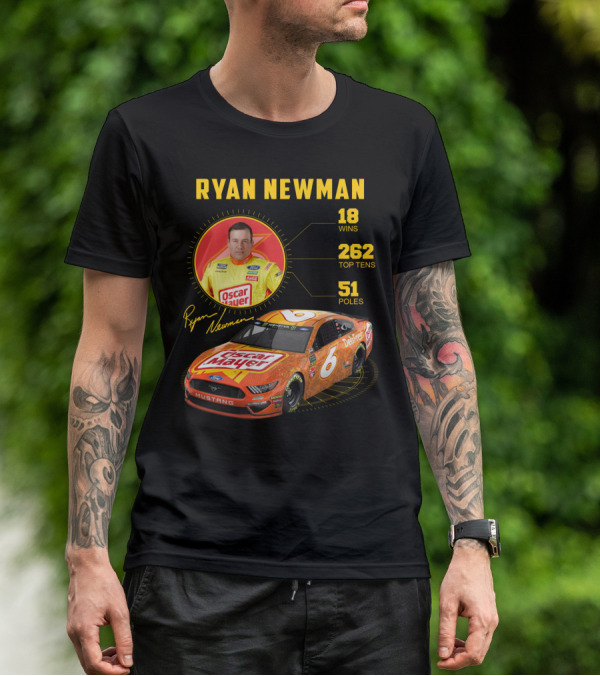 Ryan Newman Oscar Mayer Nascar 6 Wins 18 Top Tens 262 Poles T-Shirt