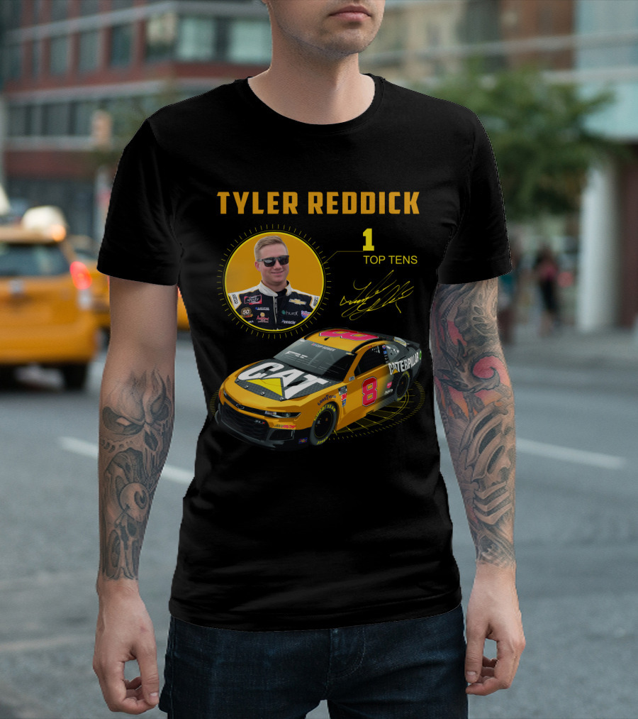 Tyler Reddick 70 Cat Car 1 Top Tens T-Shirt