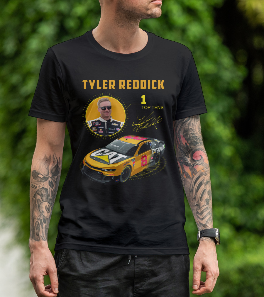 Tyler Reddick 70 Cat Car 1 Top Tens T-Shirt