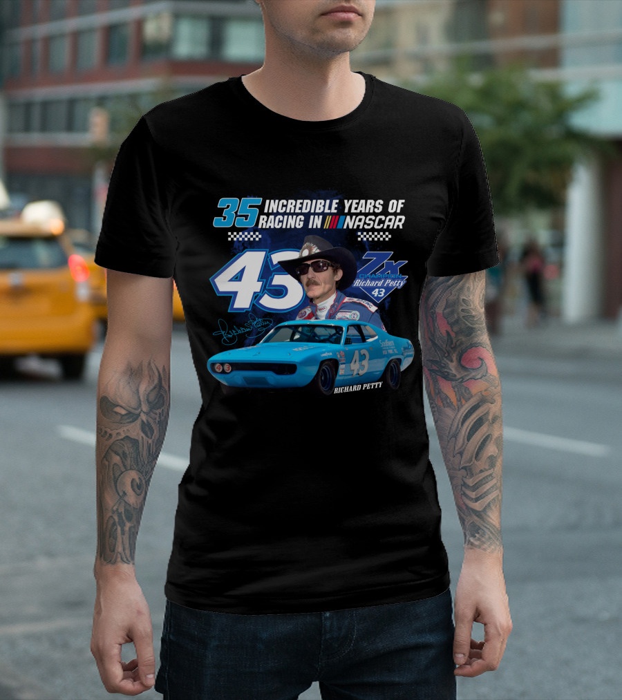 Incredible Years Of Racing In Nascar Richard Petty T-Shirt
