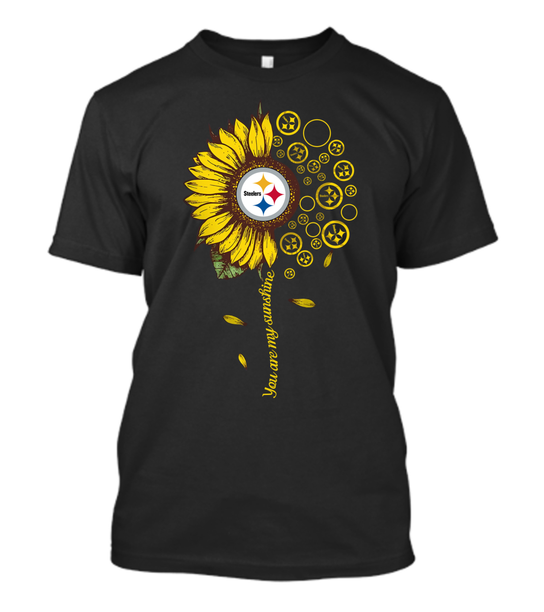 You Are My Sunshine Steelers Sunflower Nfl T-Shirt