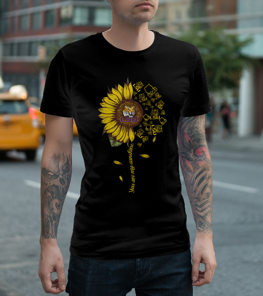 Lsu Tiger Sunflower You Are My Sunshine Ncaa T-Shirt