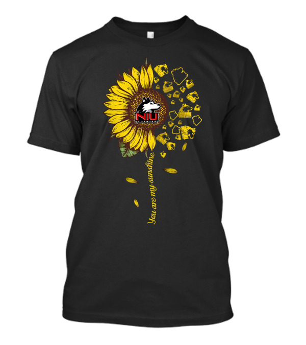 Niu Huskies Sunflower You Are My Sunshine T-Shirt