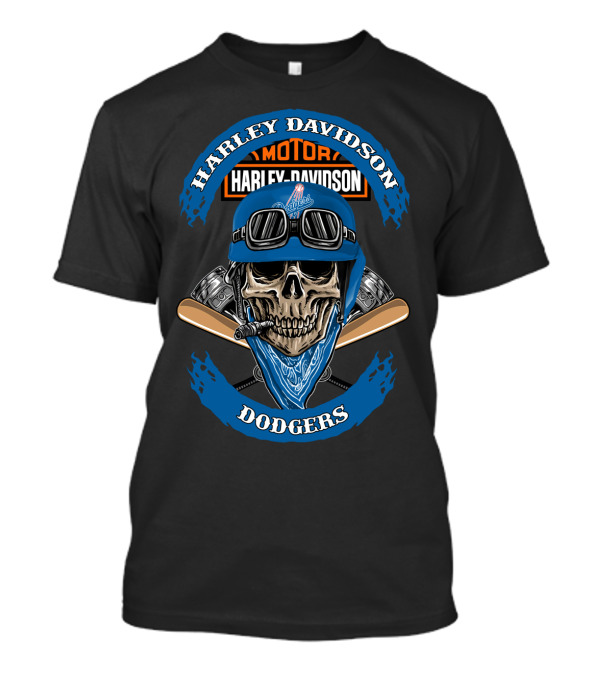 Harley Davidson Motorcyles Dodgers 96 Mlb Lad T-Shirt