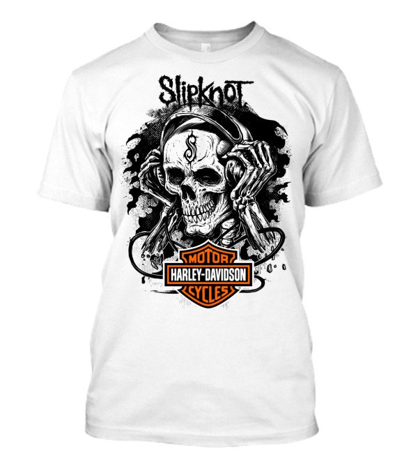 Slipknot Harley Davidson Cycles Skull T-Shirt