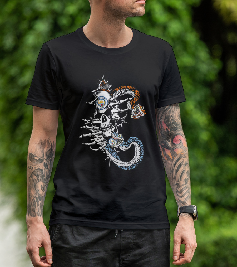 Mc Manchester City Skull Snake T-Shirt