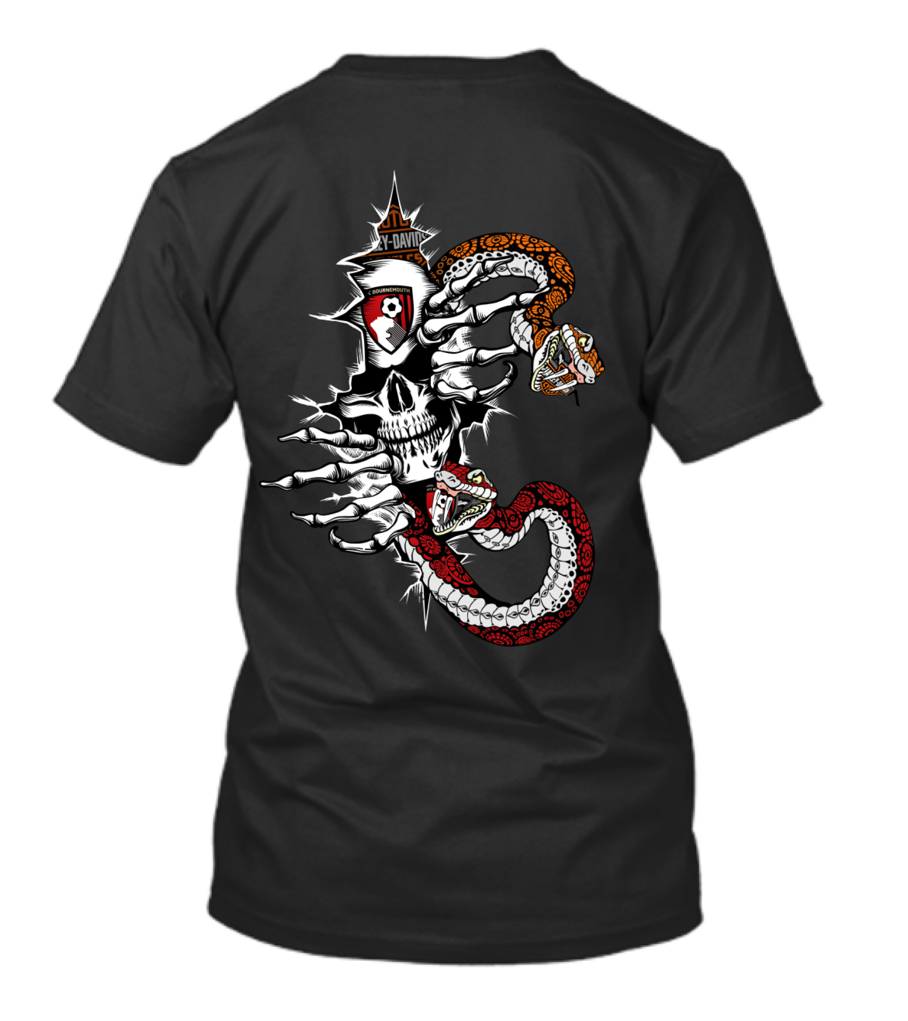 Skull Serpent Skeleton Afcb Tvla Y-David 107 Nha T-Shirt