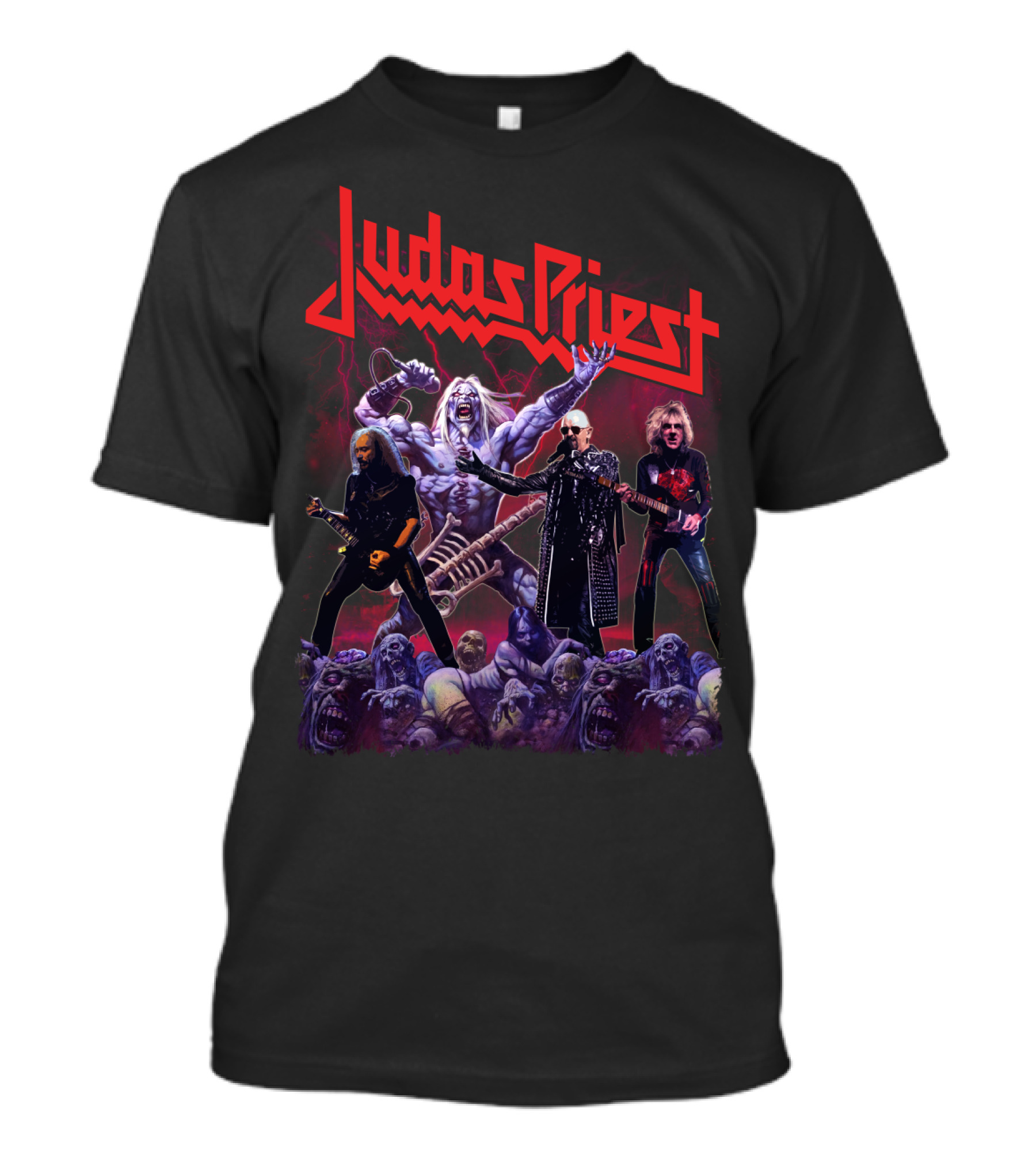 Judas Priest Band Members And Monsters T-Shirt