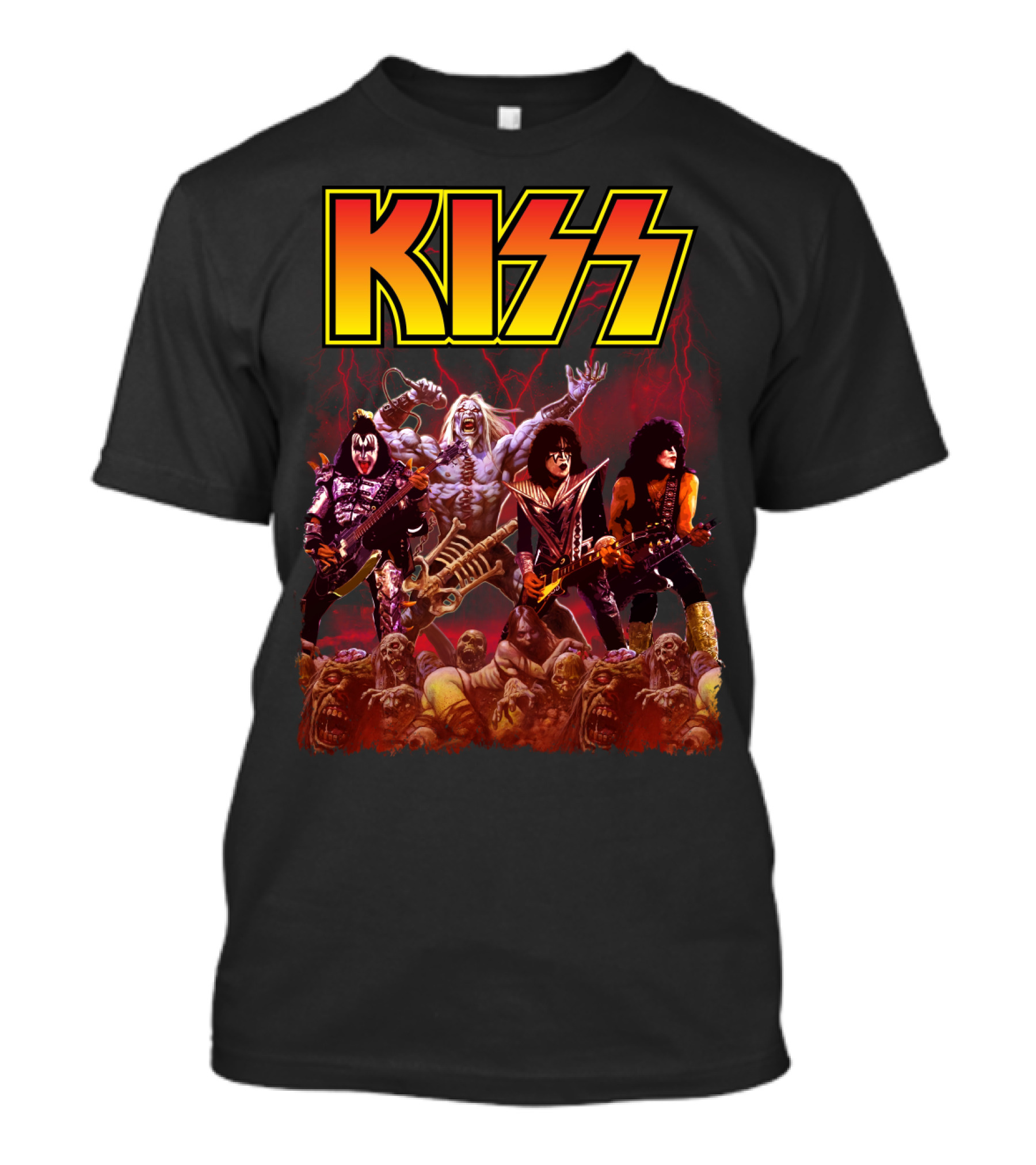Kiss Band Metal Apocalyptic Monster Rock Warriors T-Shirt