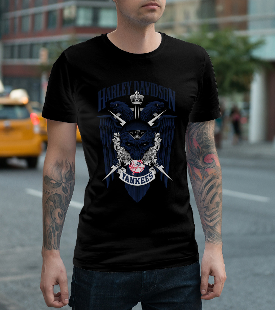 Harley Davidson Yankees Mlb 131 New York Yankees T-Shirt