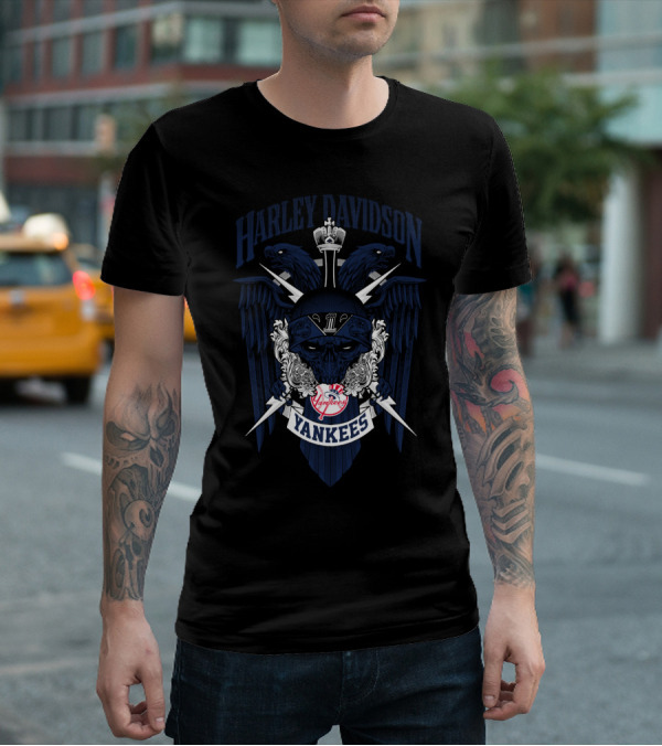 Harley Davidson Yankees Mlb 131 New York Yankees T-Shirt