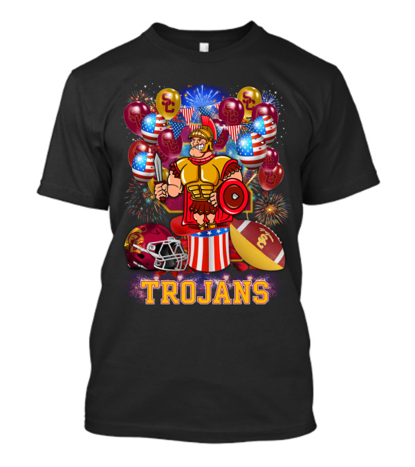 Ncaa2 Usc Trojans Football Fireworks Celebration T-Shirt
