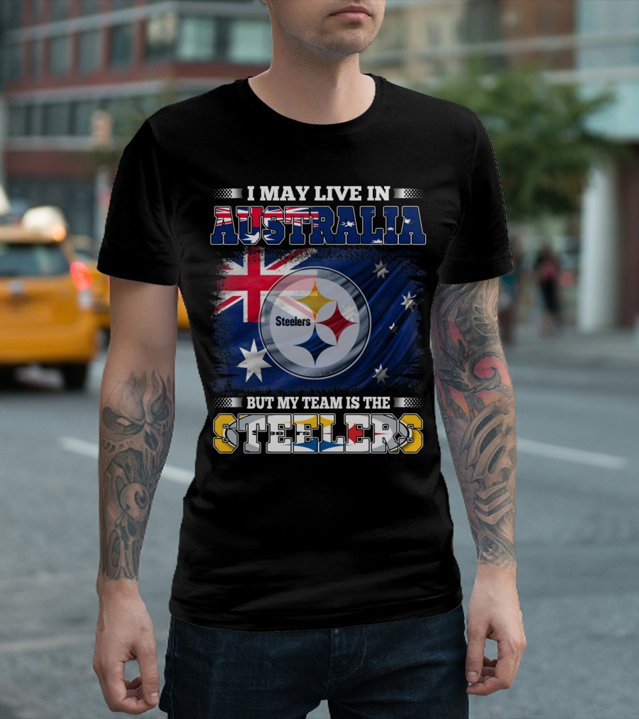 Australia Pride With Steelers Loyalty Fusion T-Shirt