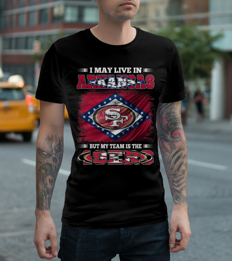Arkansas Pride with San Francisco 49ers Team Allegiance T-Shirt