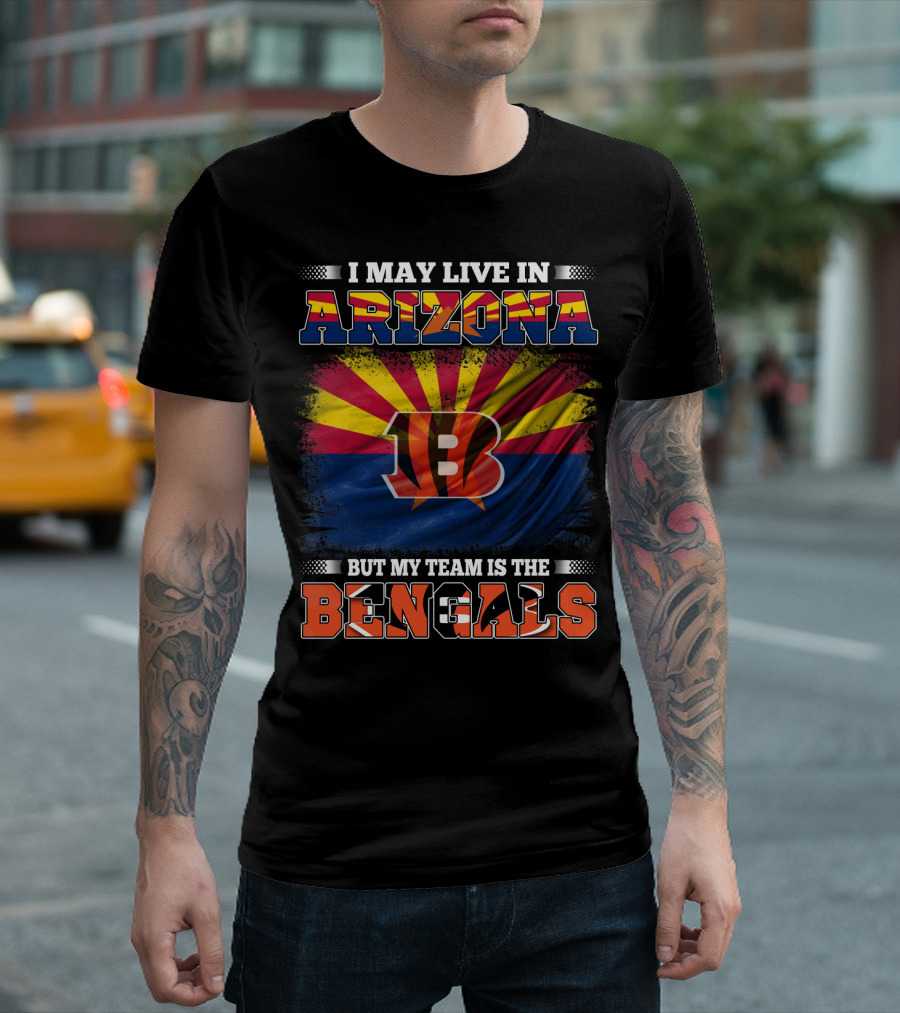 Arizona State Pride with Bengals Team Loyalty Banner T-Shirt
