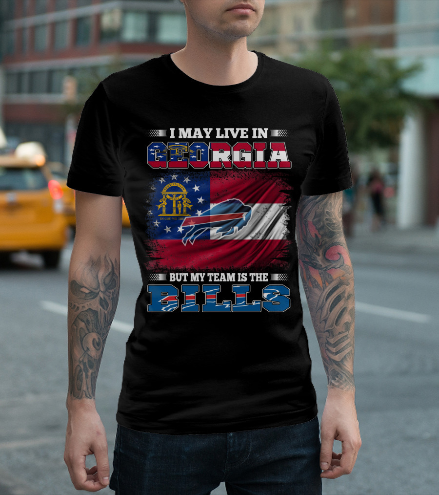 Georgia Resident Proudly Supports the Buffalo Bills Team T-Shirt