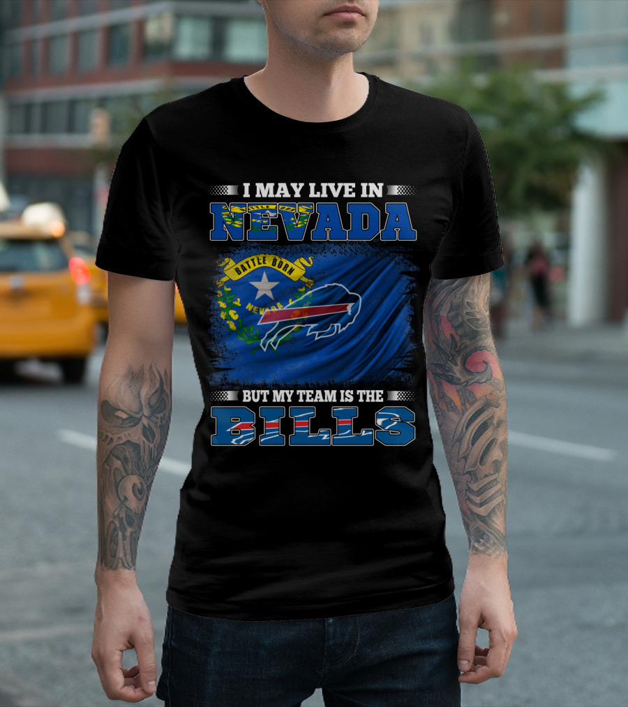 Nevada Born Loyalty With Buffalo Bills Team Pride T-Shirt