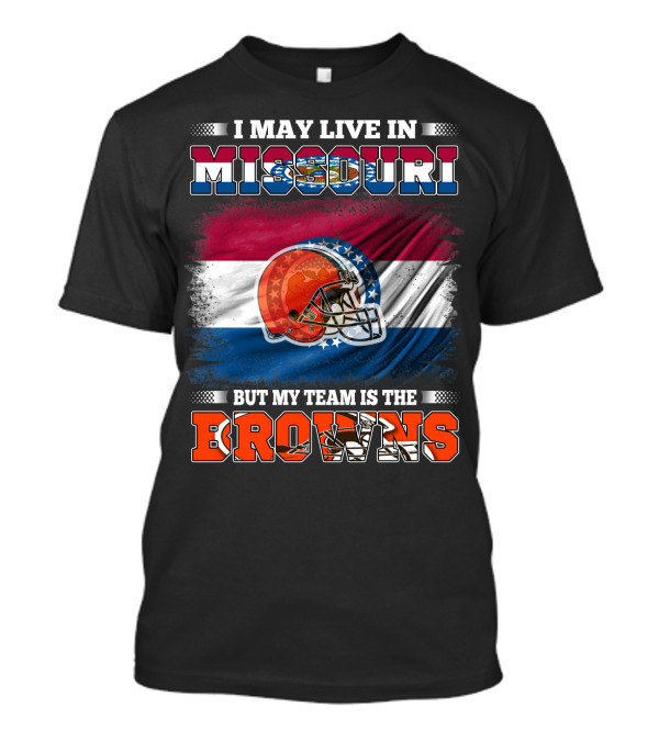 Missouri Fan With Allegiance To The Browns Football Team T-Shirt
