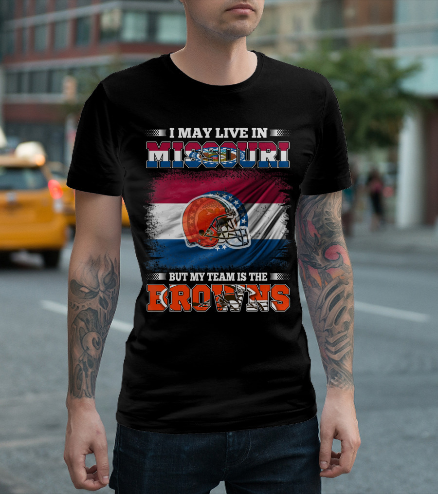 Missouri Fan with Allegiance to the Browns Football Team T-Shirt
