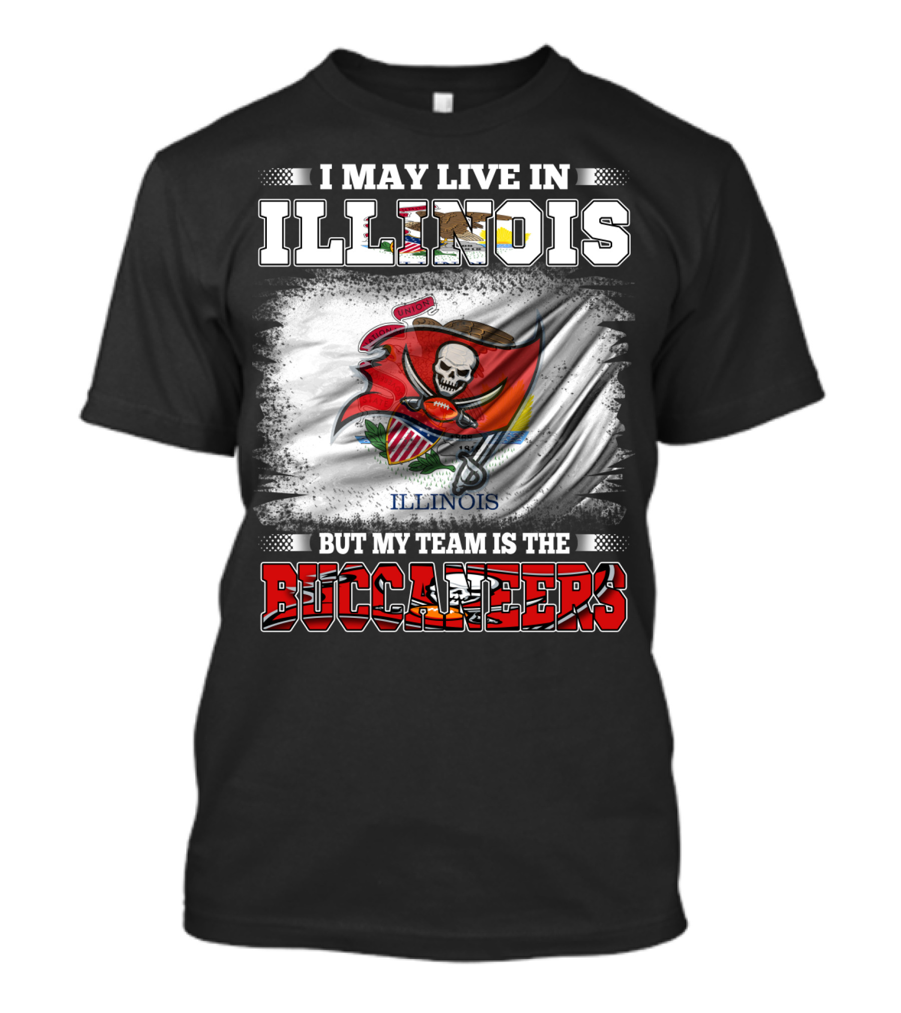 Illinois-Based Fan Connection To Buccaneers Team Pride T-Shirt