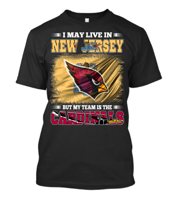 New Jersey Fan Loyalty To Cardinals Team Emblem T-Shirt