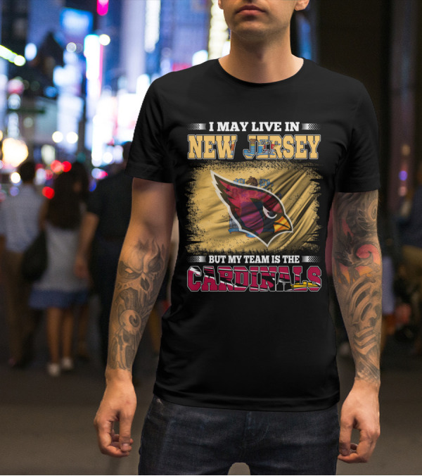 New Jersey Fan Loyalty To Cardinals Team Emblem T-Shirt