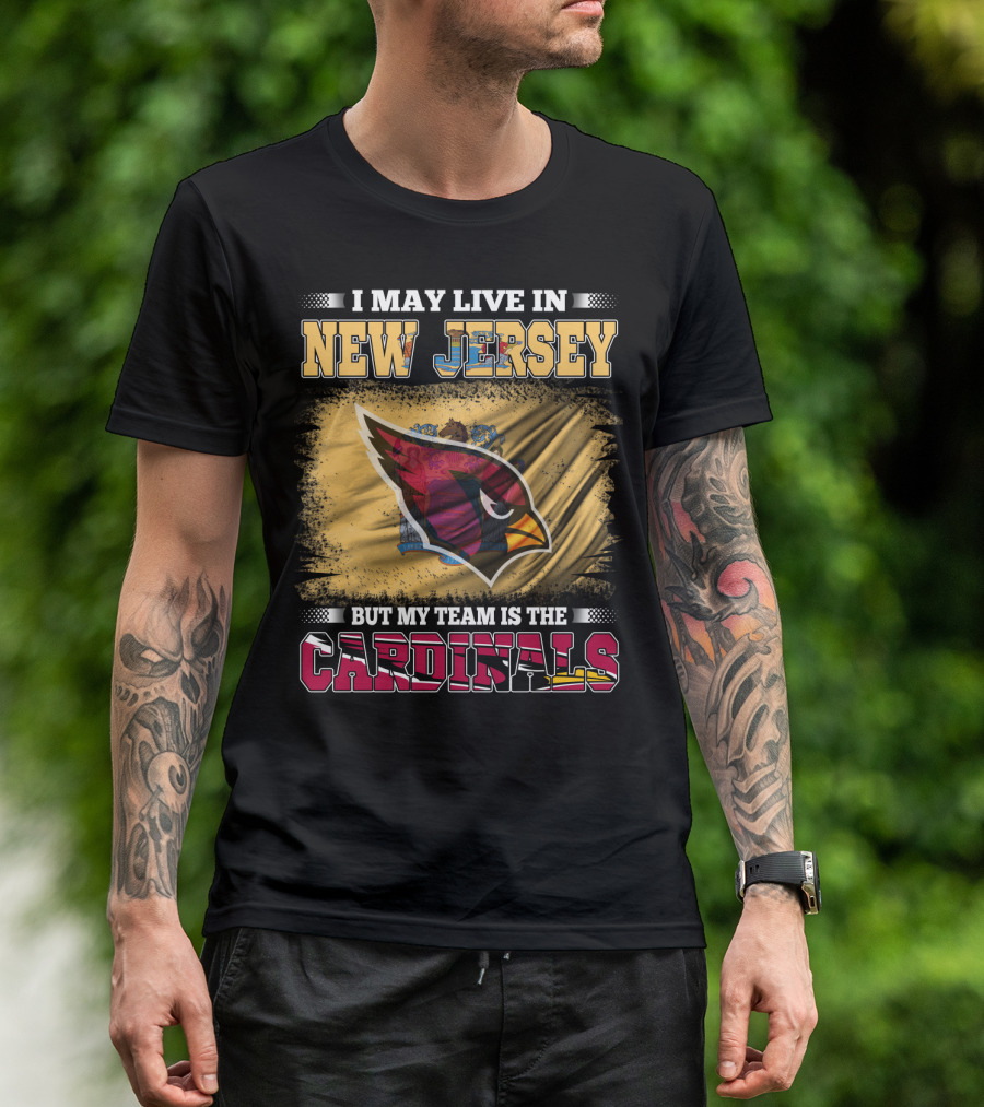 New Jersey Fan Loyalty To Cardinals Team Emblem T-Shirt