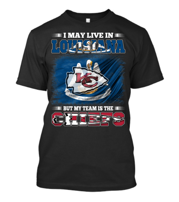 Louisiana Pride With Chiefs Allegiance Flag T-Shirt