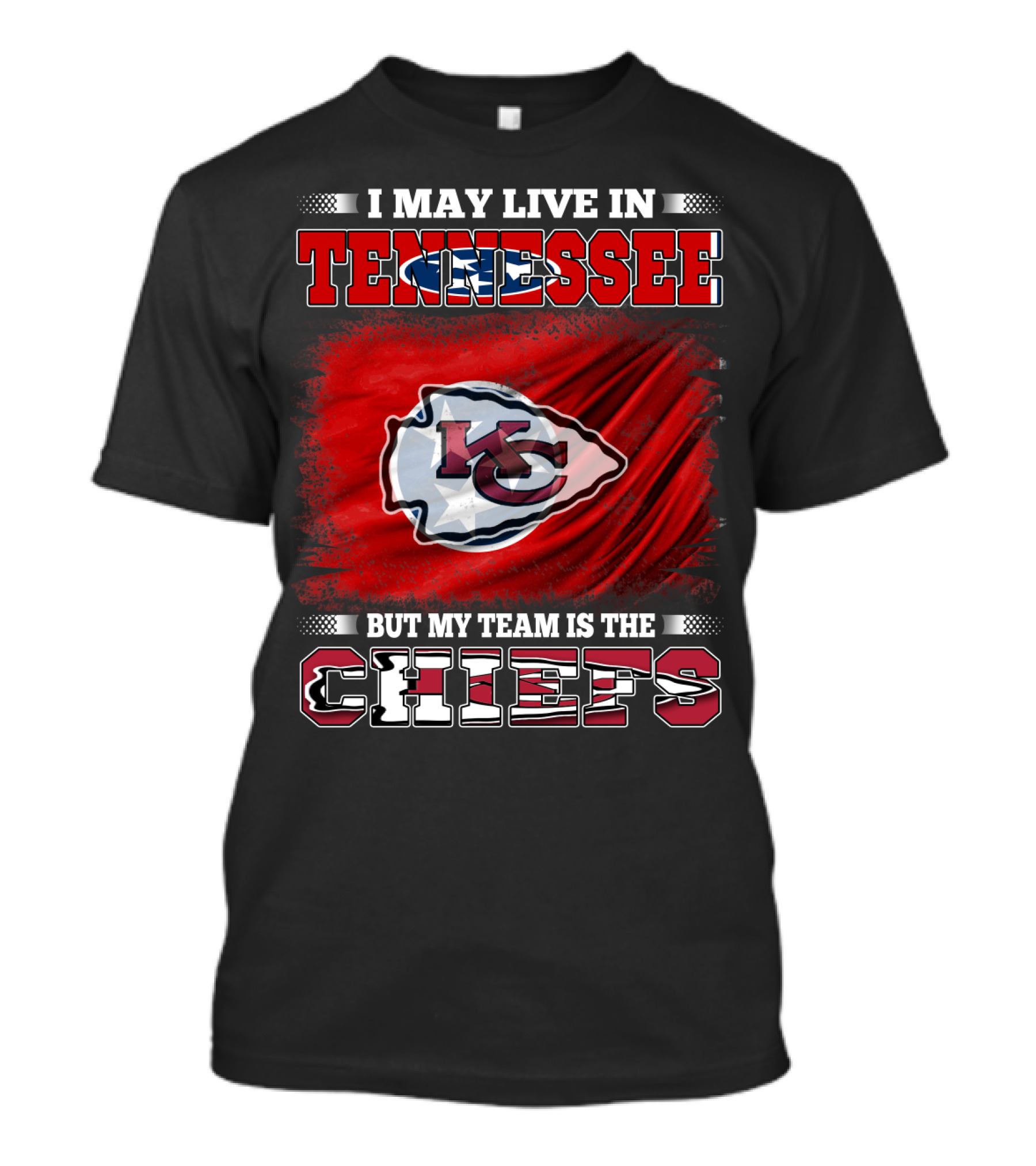 Tennessee Fan With Kansas City Chiefs Loyalty T-Shirt