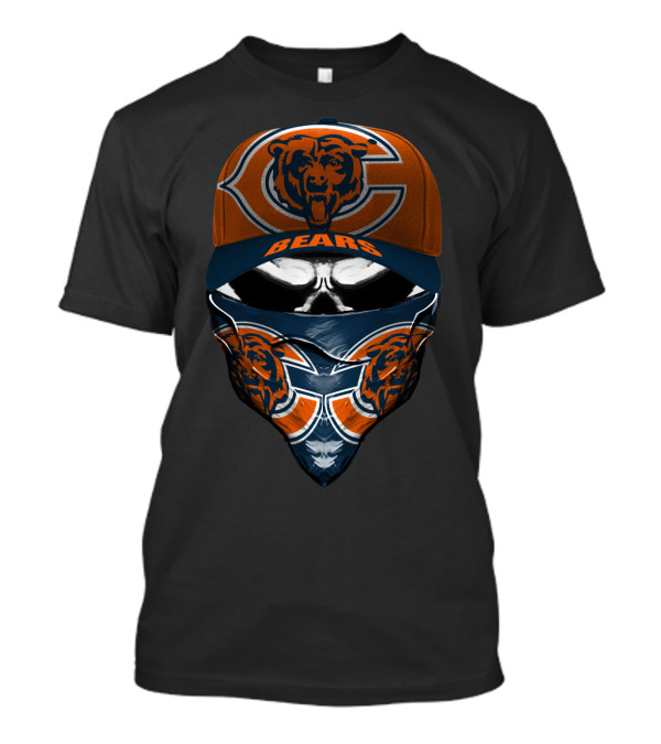 Chicago Bears Orange Logo Hat And Bandana Fan Gear T-Shirt