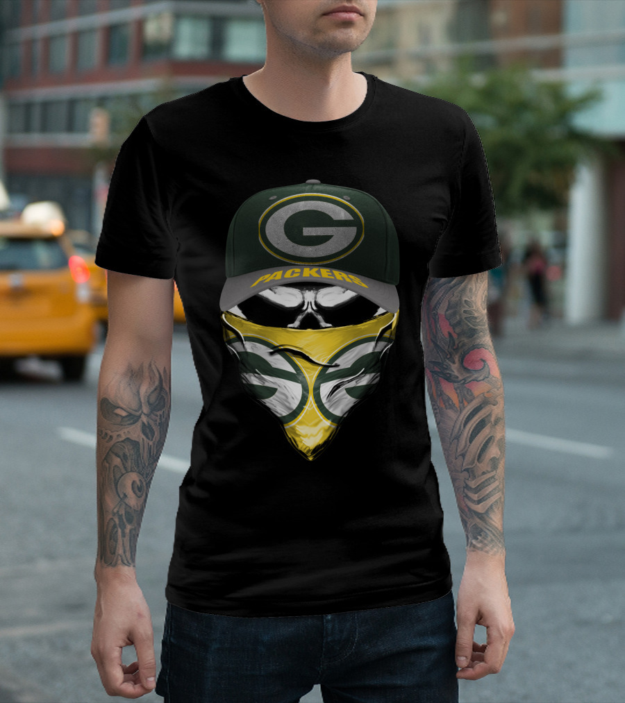 Green Bay Packers G Logo Cap And Bandana Combo T-Shirt