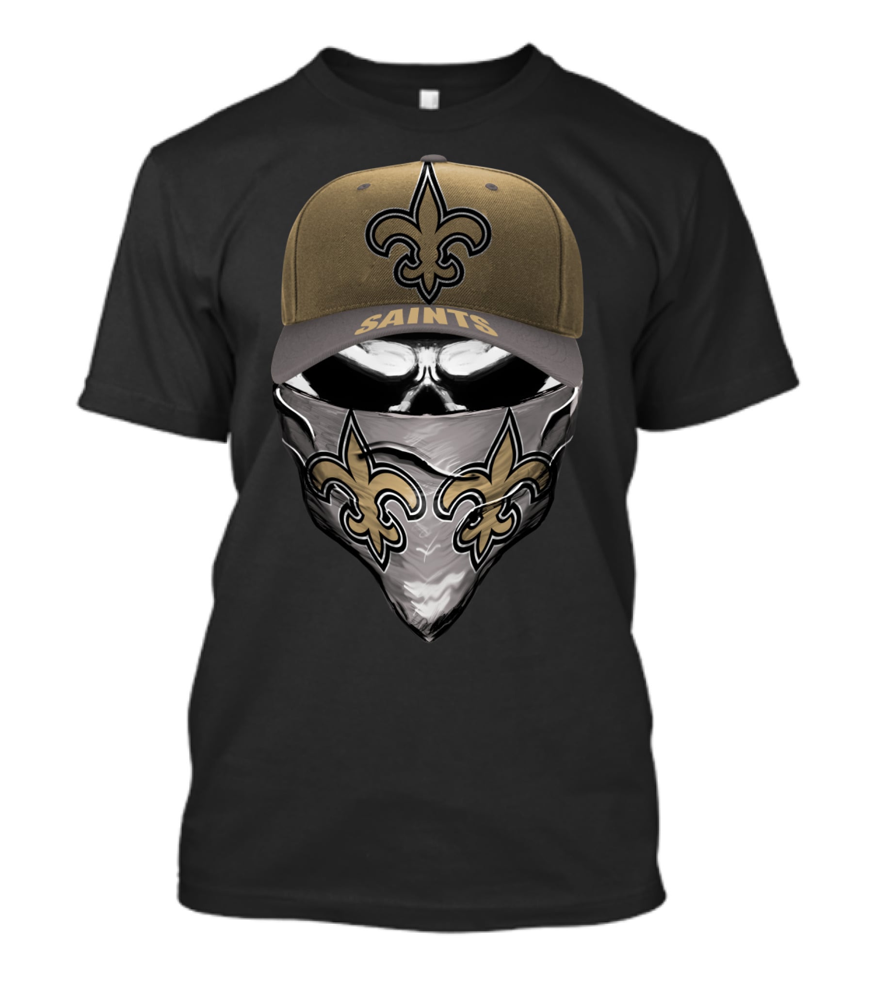 NEW ORLEANS SAINTS FLEUR-DE-LIS CAP AND BANDANA COMBO T-Shirt