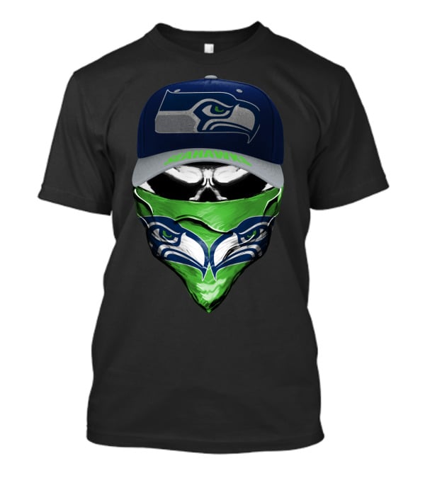 Seattle Seahawks Cap And Mask T-Shirt