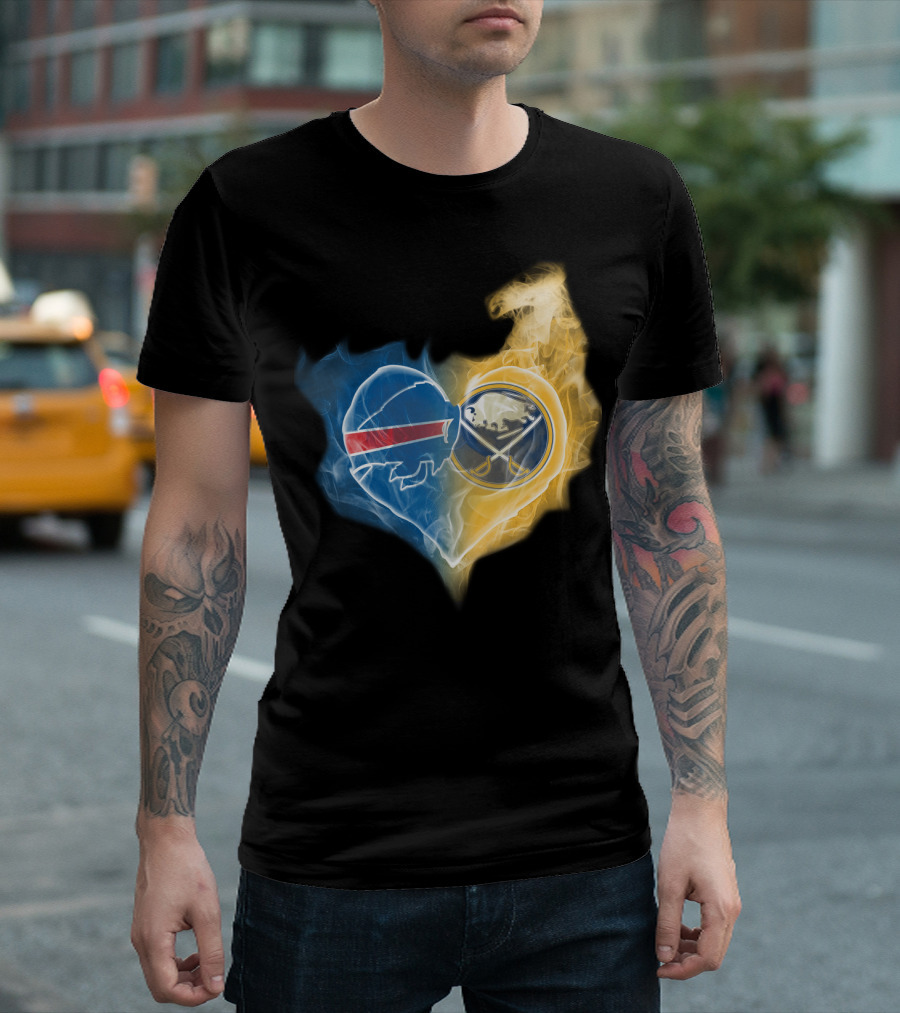 Buffalo Bills Sabres Heart T-Shirt