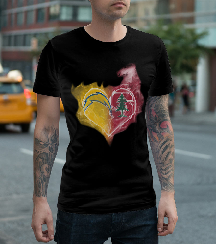 Chargers Heart Stanford Cardinal T-Shirt