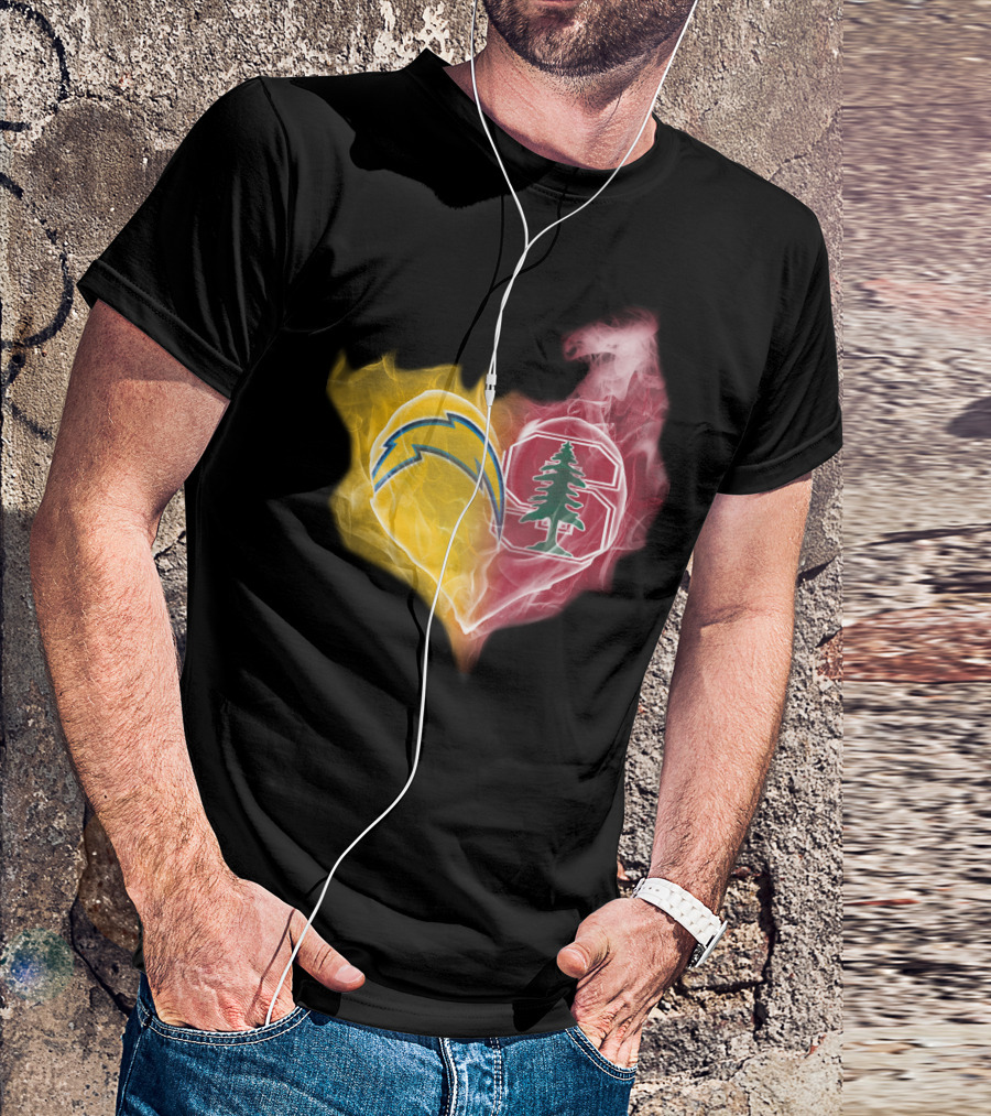 Chargers Heart Stanford Cardinal T-Shirt
