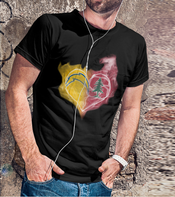 Chargers Heart Stanford Cardinal T-Shirt