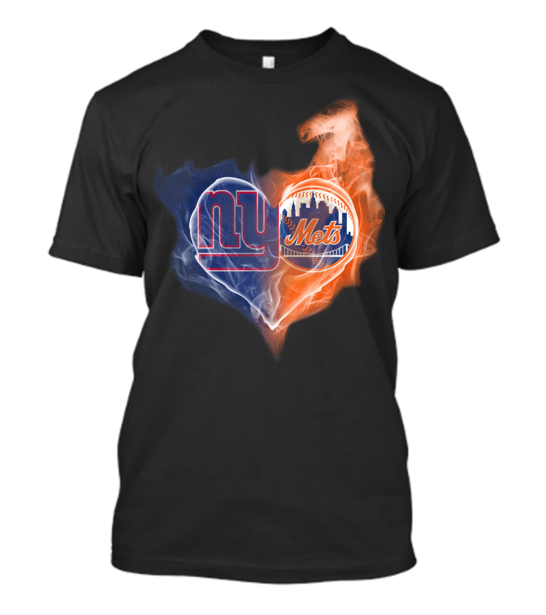 New York Giants Mets Heart T-Shirt
