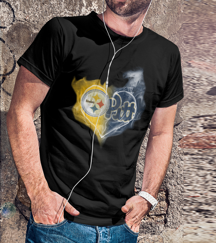 Steelers Pitt Heart Blend T-Shirt